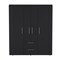 Homeroots 59" Black Two Drawer Combo Dresser 546424 - alternate 1