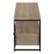 Homeroots 47in Deep Taupe Cabinet Enclosed Storage TV Stand 490360 - alternate 6