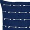 Homeroots 18" Dark Blue Striped Cotton Throw Pillow With Texture 548953 - alternate 6