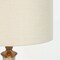 Homeroots 27" Silver Metallic Glass LED Table Lamp With Ivory Drum Shade 528687 - alternate 5