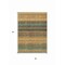 Homeroots 3' X 5' Wheat Brown And Teal Blue Striped Washable Indoor Outdoor Area Rug 614851 - alternate 7