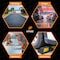 Xpose Safety Parking Block, Rubber, 2 in Height, 22 in Length, Yellow/Black, 10 PK PBSY-2-10-X - alternate 4