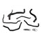 Hps Performance High Temp Reinforced Silicone Radiator, Heater, and expansion tank Coolant Hose Kit, Black,  57-2149-BLK - alternate 1