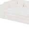 Homeroots 162" White Corduroy Compression Foam Sofa 719545 - alternate 4