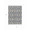 Homeroots 10' X 14' Gray Ivory And Navy Blue Floral Medallion Washable Indoor Outdoor Area Rug 614592 - alternate 6
