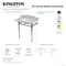 Kingston Brass 36-Inch Carrara Marble Console Sink with Stainless Steel Legs, 8-Inch, 3-Hole KMS36227M38SQ7 - alternate 2