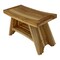 Homeroots Rectangular Teak Shower Stool Or Bench With Shelf In Natural Finish 376729 - alternate 7