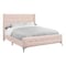 Monarch Specialties Bed, Queen Size, Bedroom, Upholstered, Pink Velvet, Chrome Metal Legs I 6042Q - alternate 2