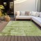 Homeroots 3' X 5' Lime Green And Ivory Abstract Washable Indoor Outdoor Area Rug 602713 - alternate 8
