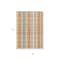 Homeroots 8' X 10' Peach Ivory And Orange Plaid Washable Indoor Outdoor Area Rug 613984 - alternate 6