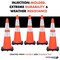 Traffic Kontrol 36in Traffic Safety Cone, 12 Lbs, Orange, 6in + 4in Hi Intensity Reflective Collars, 3PK TKTC-36-12-OR-2C-3 - alternate 3