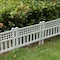 Gardenised Garden Gate Patio Picket Fence Flower Bed Border White Vinyl Edging, Set Of 8 QI003741.WL.8 - alternate 6