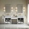 James Martin Vanities Bellshire 84" Dual Vanity Set with 24" Make-Up Counter, Bright White w/3 cm White Zeus Silestone Top 660-VMC84-BW-3WZ - alternate 4