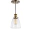 Jonathan Y Cleo 5.5" Adjustable Metal/Glass LED Pendant, Brass Gold JYL3518B - alternate 10