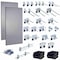 Triton Products 30 pc LocHook Assortment & Hanging Bin System W/ (2) 18" W x 36" H Gray Steel Square Hole Pegboards LB18-GKit - alternate 1