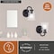 Vaxcel Toledo 1 Light Black Industrial Bathroom Vanity Fixture Clear Glass W0348 - alternate 8