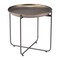 Homeroots 21" Bronze and Gray Steel Round Cross Legs End Table 556542 - alternate 7