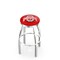 Holland Bar Stool Co 25" Chrome Ohio State Swivel Bar Stool, Accent Ring L8C2C25OhioSt - alternate 1
