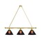 Holland Bar Stool Co Virginia Military Institute 3 Shade Billiard Light, Brass Fixture BL3BRVAMilI - alternate 1