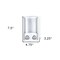 Homeroots Gray Heavy Duty Plastic Two Chamber Wall Mount Soap Dispenser 571499 - alternate 6