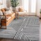 World Rug Gallery Modern Maze Area Rug 5 ft x 7 ft Cream WR148CREAM5X7 - alternate 1
