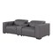 Homeroots 93in Dark Gray and Brown Leather Power Reclining Loveseat With Storage 720541 - alternate 7