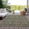 Homeroots 9' X 12' Blue and Orange Floral Washable Non Skid Indoor Outdoor Area Rug 564354 - alternate 8