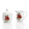 Gibson Home Perfect for Holidays Poinsettia 7 Piece Porcelain Serving Set in Red 99825.07R - alternate 6