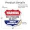Signmission Pool Warning Shield Sign No Lifeguard On, 18 Inch X 18 Inch, Vinyl Decal SHI-D-18-432 - alternate 3