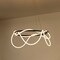 Jonathan Y Lisette 25" Contemporary Minimalist 360 Adjustable Silicone Rope Dimmable Integrated LED Chandelier,  JYL7140B - alternate 10