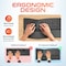 Delton Ergonomic 2.4GHz Wireless Curved Keyboard with Cushioned Wrist - Black KB250 - alternate 8