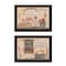 Homeroots Set Of Two Wash Room Black Framed Print Bathroom Wall Art, 2PK 407140 - alternate 4