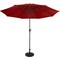 Pure Garden 9-Foot Outdoor Patio Umbrella, Red 50-101-R - alternate 7