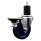 Service Caster 4'' Solid Poly Swivel 1-3/4'' Expanding Stem Caster with Brake SCC-EX20S414-SPUS-PLB-134 - alternate 1