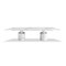 Homeroots 120" White Marble Double Pedestal Base Dining Table 370724 - alternate 6