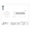 Red Head Large Diameter Tapcon Concrete Screw, 5/8" Dia., Hex, 4" L, Steel Zinc Plated, 10 PK LDT-5840 - alternate 3