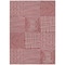 Homeroots 5' X 8' Red And Ivory Geometric Washable Indoor Outdoor Area Rug 600739 - alternate 6