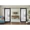 Sartodoors Slab Barn Door Panel Frosted Glass Lite Planum 2102 Black 42x80 Solid Core Modern Interior PLANUM2102S-BLK-42 - alternate 6