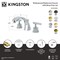 Kingston Brass Widespread Bathroom Faucet with Knurled Handle and Brass Pop-Up, Polished Chrome KS4981KNL - alternate 5