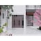 Vdomdoors Front Exterior Prehung Aluminum Double Doors Ronex1205 Bronze Oak Top Transom Mirrored Clear Glass RONEX1205DEXD-OAK-W72+16xH96+12-LH-O - alternate 3