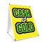 Signmission Cash For Gold, 36 Inch x 24 Inch A-frame Yard Sign, Plastic Sign SBC-2436-Cash For Gold - alternate 1