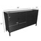 Homeroots 59" Black Charcoal Six Drawer Double Dresser 490830 - alternate 4