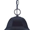 Homeroots XL Matte Black Geometric Glass Hanging Light 397990 - alternate 4