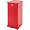 Rubbermaid Commercial Defenders Biohazard Step Can, Square, Steel, 24 gal, Red FGST24EPLRD - alternate 3
