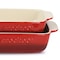 Crock-Pot Crock Pot Artisan 2 Piece Stoneware Bake Pans in Gradient Red 120183.02RR - alternate 6
