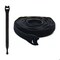 Grizzly Supply Back to Back Self-Gripping Cable Tie, 8 in L, 0.5 in W, Hook and Loop Closure, Black, 25PK GS-HLBB8-0Q - alternate 1