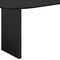 Homeroots 79" Walnut Solid Wood Double Pedestal Base Oval Dining Table 712145 - alternate 3