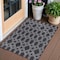 Homeroots 3' X 5' Gray Geometric Handmade Indoor Outdoor Area Rug 557182 - alternate 1