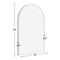 Homeroots 36" Silver Arch Aluminum Framed Bathroom Vanity Mirror 565040 - alternate 6