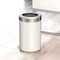 Gatco Modern Round 3 Gal. Wastebasket, Matte Pearl/Satin Nickel Lid 1931SN - alternate 3